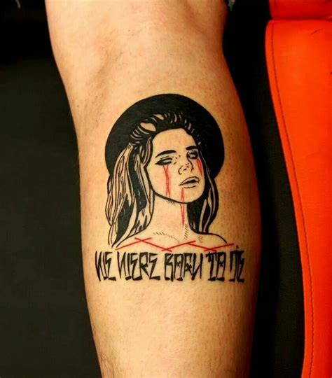Lana Del Rey Tattoo Made By Peter From Skin City Tattoo Nottingham P