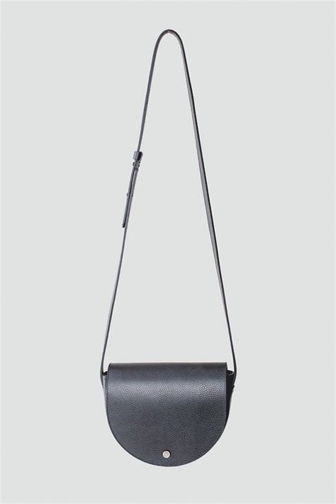 Genuine Leather Saddle Bag Purse Cross Body Bag Black Leather Etsy