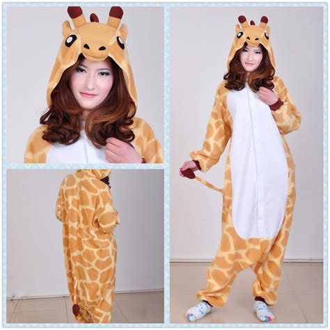 Giraffe Cartoon Animal Kigurumi Costume Onesies Pajamas