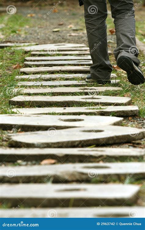 het lopen op het houten voetpad stock foto image of rust openlucht 2963742