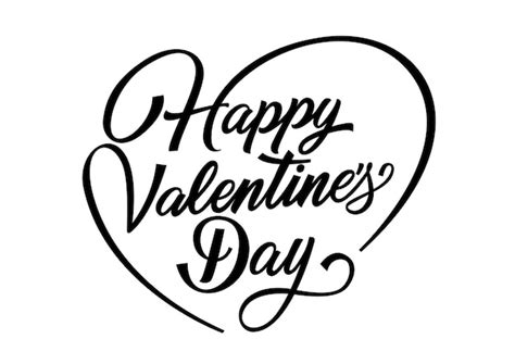 Feliz Día De San Valentín Letras Vector Gratis