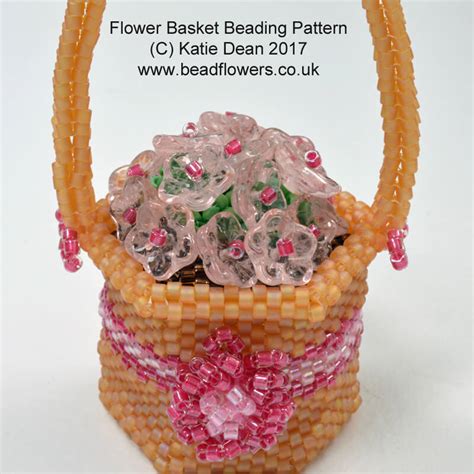 Beaded Flower Basket Pattern Katie Dean Beadflowers