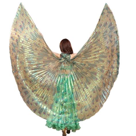 Belly Dance Costume 360 Isis Wings Gradient Colors And Colourful Performance Props Dance