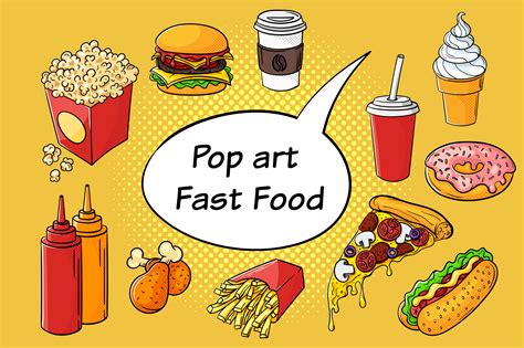Realized only four years after warhol's campbell's soup cans, ruscha's masterpiece has both a painterly and a graphic attitude in a way that few paintings at that time did.and, like a number of west coast artists working. Fast food ~ Icons ~ Creative Market