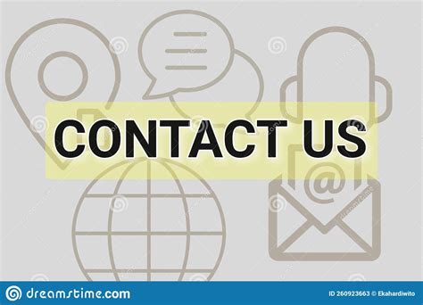 Contact Us Or Customer Support Hotline Concept Illustration Stock