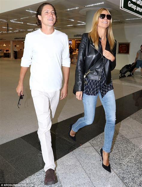 Heidi Klum And Much Younger Beau Vito Schnabel Jet Out Of Milan Daily Mail Online