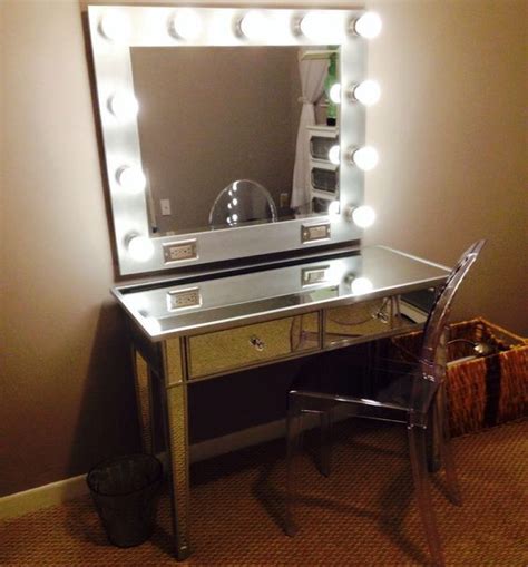 Finding a nice mirror at a decent price can be a real challenge but as always the diy option is available. My DIY Vanity Mirror AFTER - with LED lights, for a LOT ...
