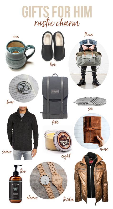 Christmas gift news and ideas for him, her, children and more. 2019 Gifts for Him : Rustic Charm | The DIY Mommy