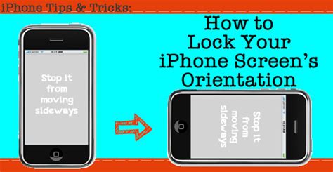 How To Lock Your Iphone Screen From Turning Sideways