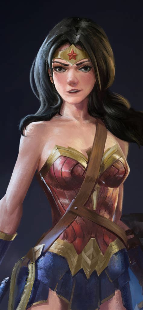 720x1560 Dc Comic Wonder Woman 2020 Drawing 720x1560 Resolution