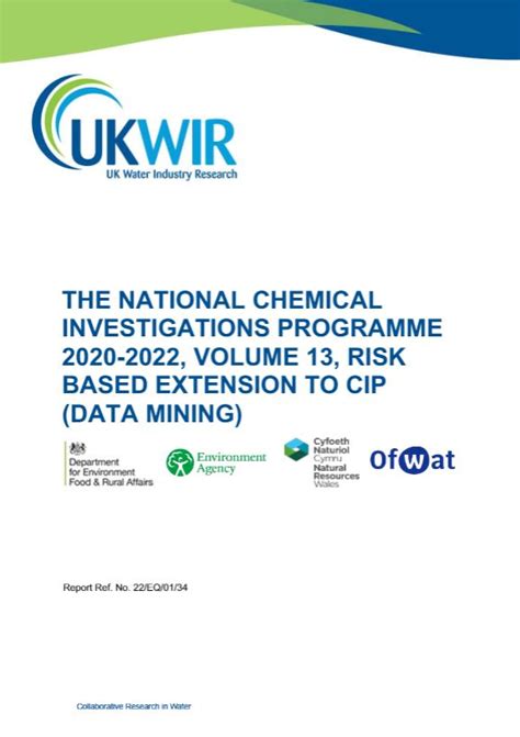 The National Chemical Investigations Programme 2020 2022 Volume 13