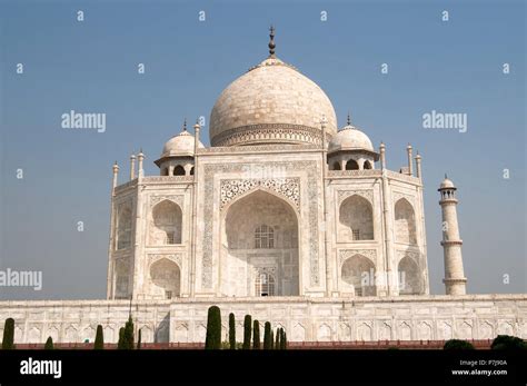 White Marble Taj Mahal In India Agra Stock Photo Alamy