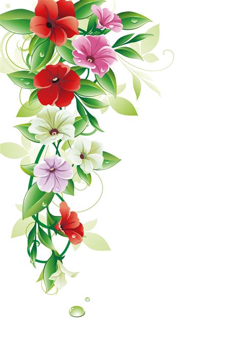 Flower Clip Art Flower Border Png Download 11661654 Free