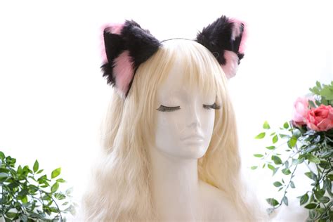 Cat Ears Kitty Headwear Blackpink Furry Animal Headband Costume Bow Bells