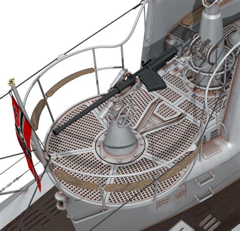 Armorama German Uboat Typeviib Conning Tower Gun Deck