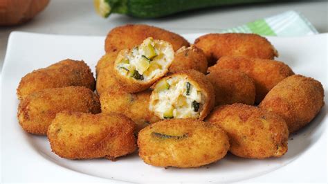 CROQUETAS DE CALABACÍN ¡Muy cremosas! - YouTube