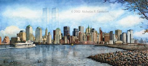 New York City Skyline By Nick Santoleri ~ Artist