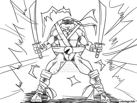 Coloriage Tortue Ninja 32 dessin