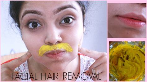 diy facial hair removal mask naturally and permanently at home youtube