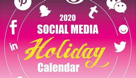 Maybe you would like to learn more about one of these? The 2020 Social Media Holiday Calendar - Make A Website Hub