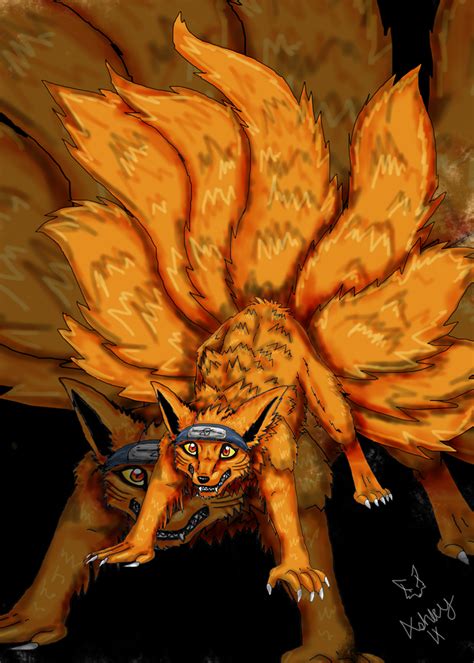Naruto Fox Demon By Timmy Gost Naruto Fan Art Anime Naruto Fox