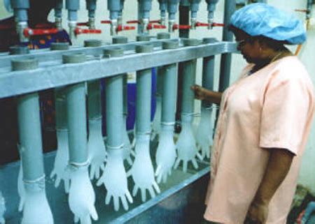 Medical gloves can further be divided into two now presently possible to manufacture low protein powdered gloves and. Pinhole Water Test - Latex Glove Manufacturing Process