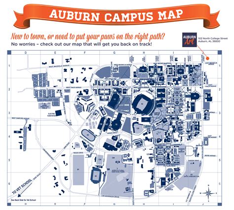 Auburn University Campus Map Auburn Art