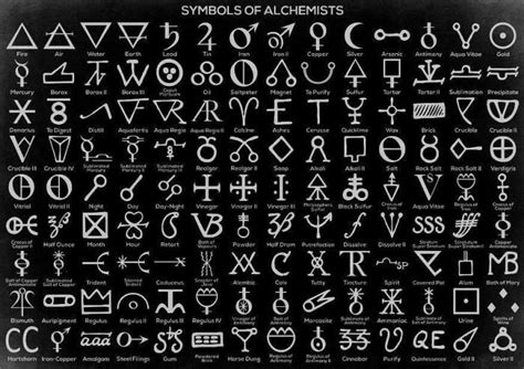 Alchemist Symbols Alchemic Symbols Alchemy Symbols Magic Symbols