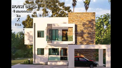 Simple House Design Modern House Design 8m X 12m With 4 Bedrooms