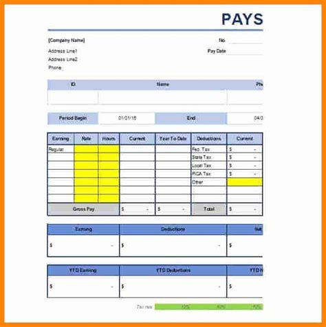 1099 Pay Stub Template Excel Luxury 5 1099 Pay Stub Template Excel