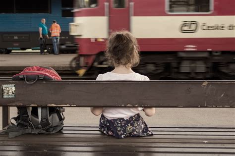 Girl at train station | Free Images For Commercial Use