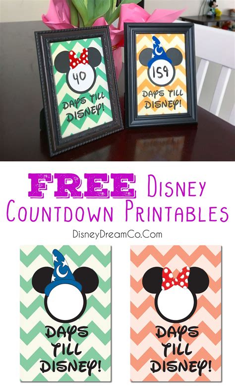 These Free Disney Countdown Printables Are Perfect For Any Vacation