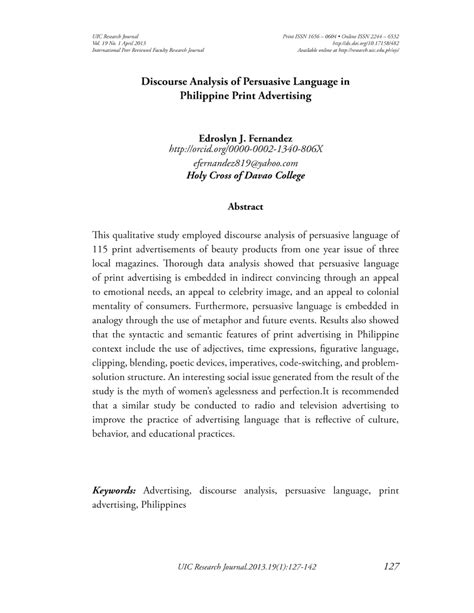 P using emotive language in advertising : (PDF) Discourse Analysis of Persuasive Language in ...