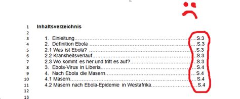 Erstellen sie in ihrem dokument ein inhaltsverzeichnis, oder verwenden sie eine vorhandene tabelle. Word 2010 Inhaltsverzeichnis schief