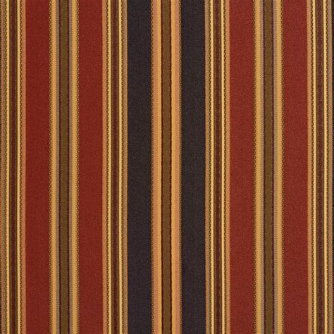 Black Green Burgundy Striped Faux Silk Upholstery Fabric By The Yard