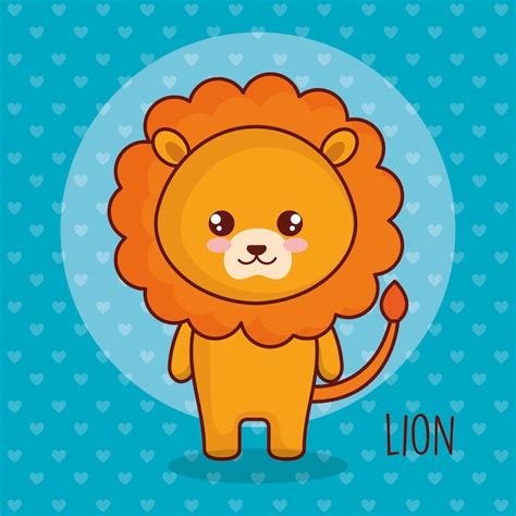 Premium Vector Cute Lion Tender Character