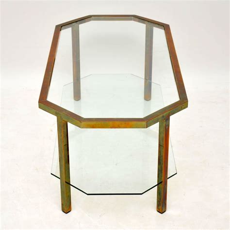 1960 S Vintage Brass Glass Coffee Table Retrospective Interiors