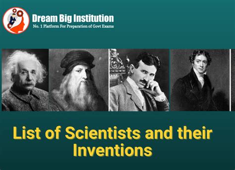 List Of Famous Scientist Name And Their Inventions Pdf
