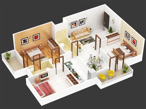 Https://wstravely.com/home Design/3 Bhk Home Design Plans Indian Style 3d