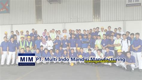 Admin fresh graduate, smk/smu, transportasi. Lowongan Kerja Operator Produksi PT. Multi Indomandiri ...