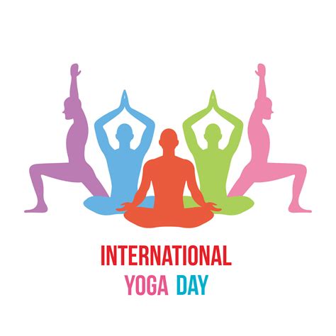 International Yoga Day June Web Banner Concept Vector Illustration