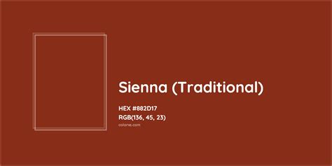 Sienna Traditional Complementary Or Opposite Color Name And Code