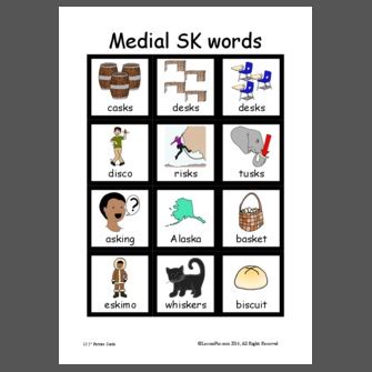 Medial Sk Words