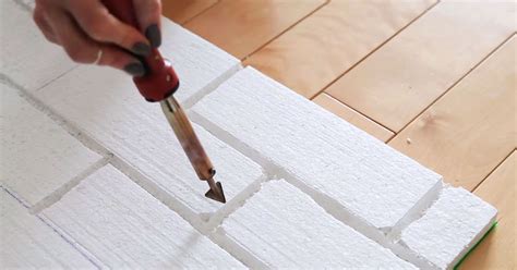 Faux brick wall panels, 3d wall panel resin fiberglass frp material diy painting for house outdoor wall interior wall (matt white, 25.54 sq.ft/box, reef brick). Girl slowly melts insulation board with welder - I'm ...