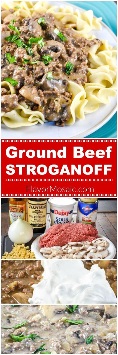 It uses ground beef and mushroom soup! This easy 30-minute Ground Beef Stroganoff recipe omits the cream of mushroom soup and uses ...