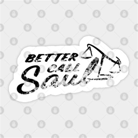 Better Call Saul Logo Black Better Call Saul Sticker Teepublic