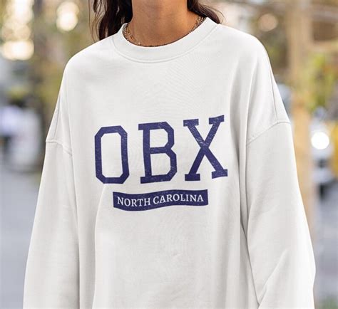 Obx Outer Banks North Carolina Beach Crewneck Sweatshirt Unisex