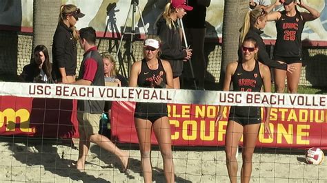 Usc Beach Volleyball Players Are Introduced Before