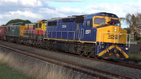 4k Amazing Daylight C Class Locomotive Freight Train In Victoria