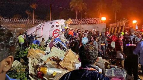 Air India Tragedy In Kozhikode Flight Skid Off Runway Falls Into